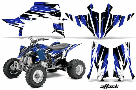 Yamaha YFZ 450R with the Attack graphic kit