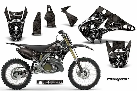 Kawasaki KX250 with the Reaper graphic kit