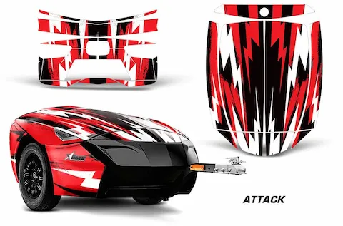 Can-Am Spyder Freedom trailer with the Attack graphic kit